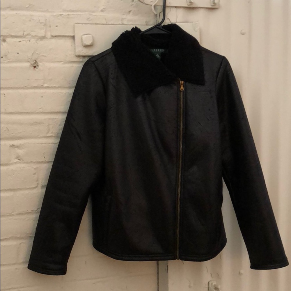 Lauren: Ralph Lauren faux leather jacket